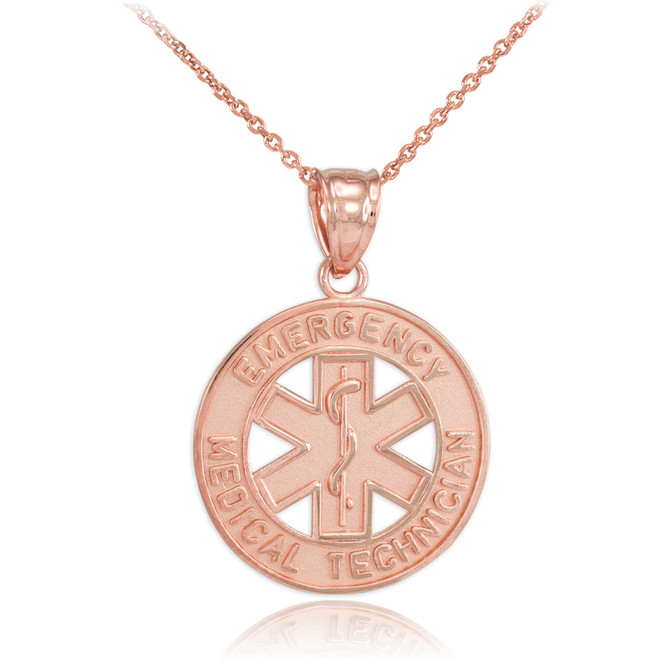 Rose Gold EMT Pendant Necklace