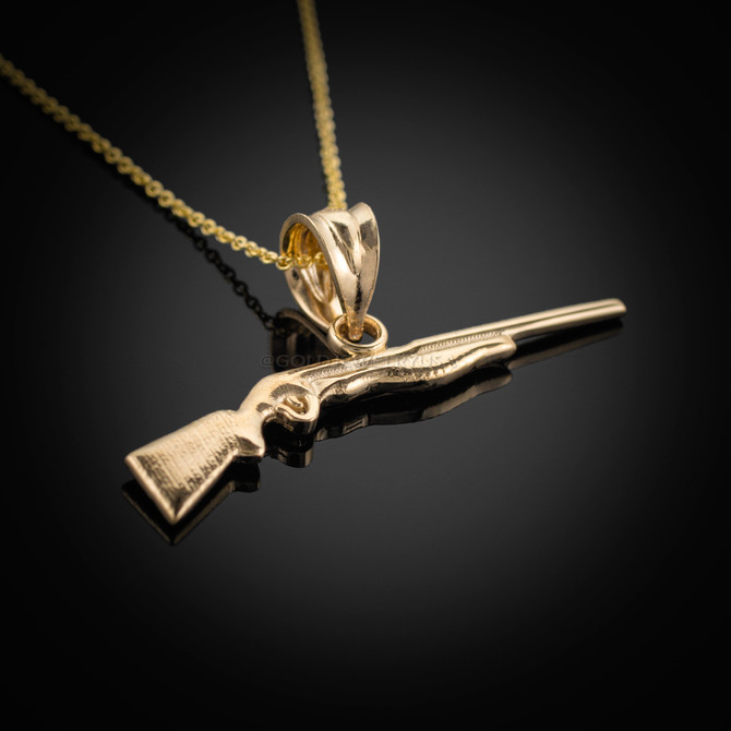 Gold Shotgun Necklace