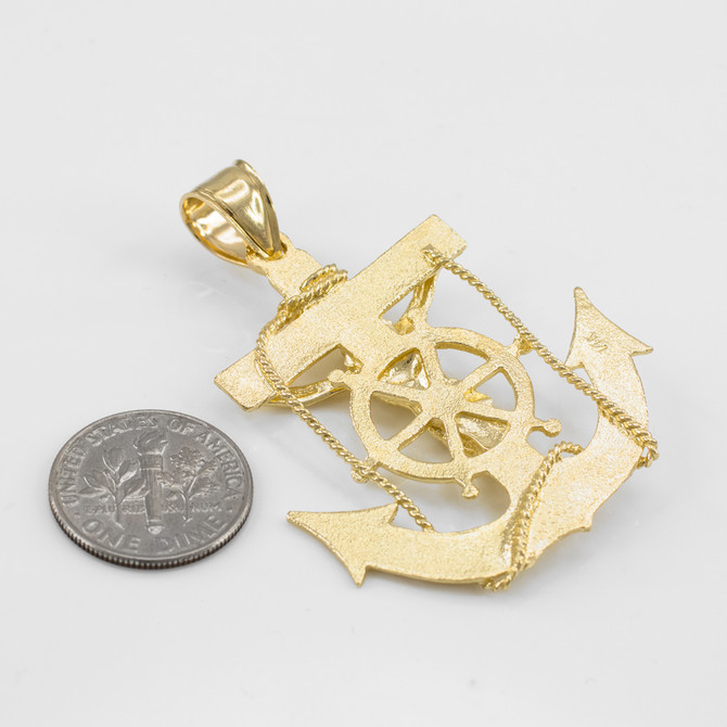 Gold Mariner Crucifix