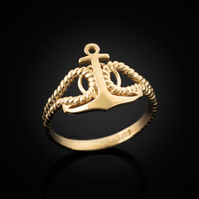Gold anchor ring