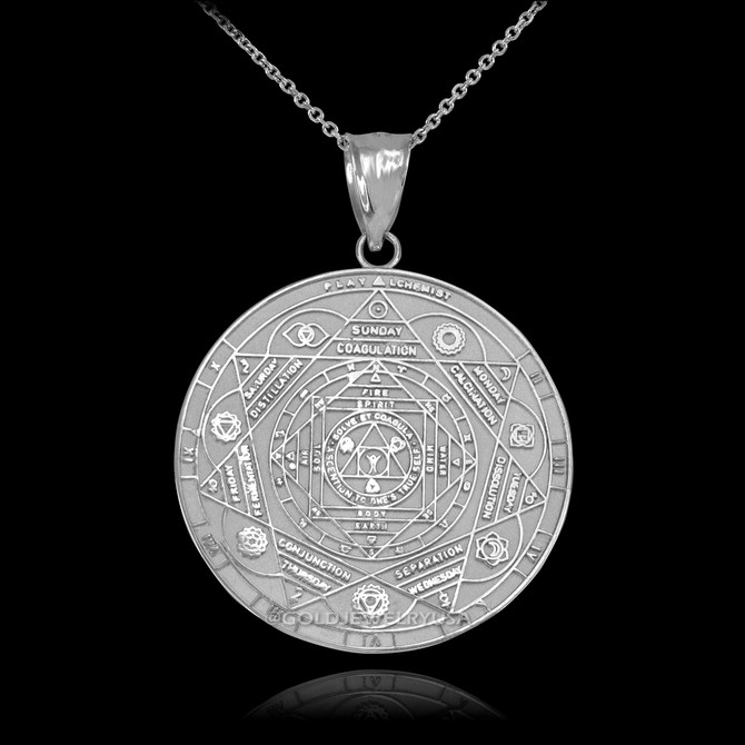 White Gold Chakra Necklace