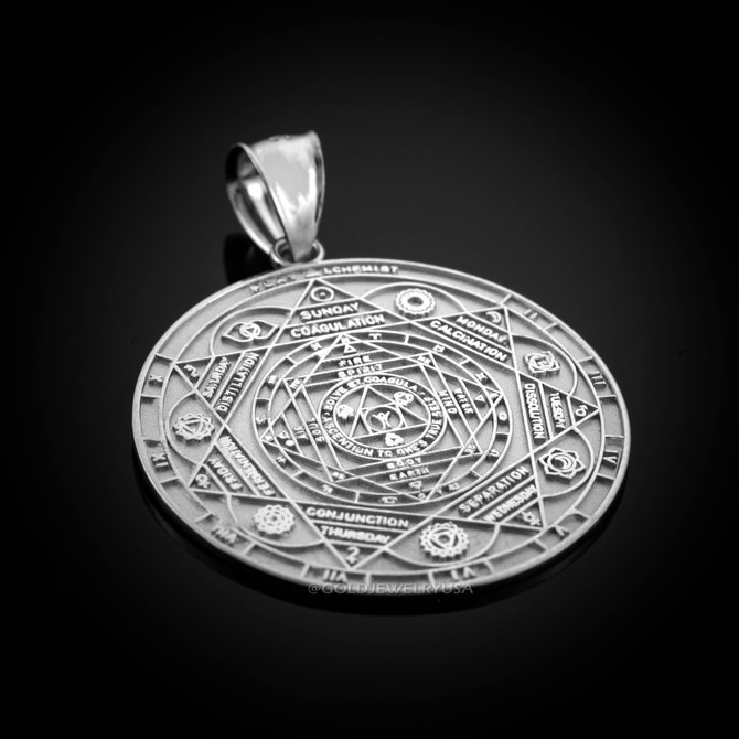White Gold Chakra Pendant