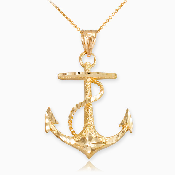 Gold Anchor Necklace