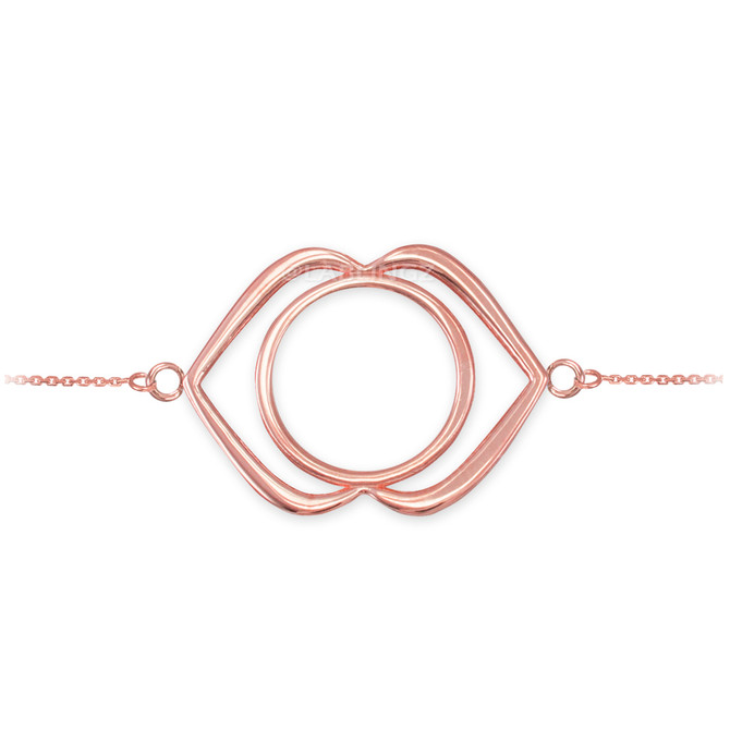 14K Rose Gold Ajna Chakra Yoga Bracelet