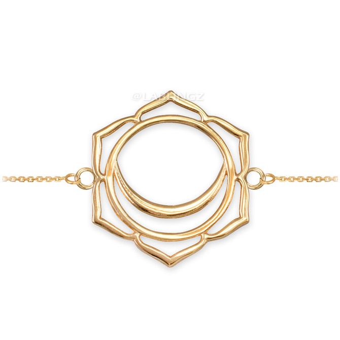 14K Gold Svadhishthana (Creativity) Chakra Yoga Bracelet