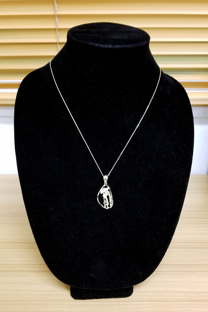 Gold Aquarius Zodiac Sign DC Pendant Necklace