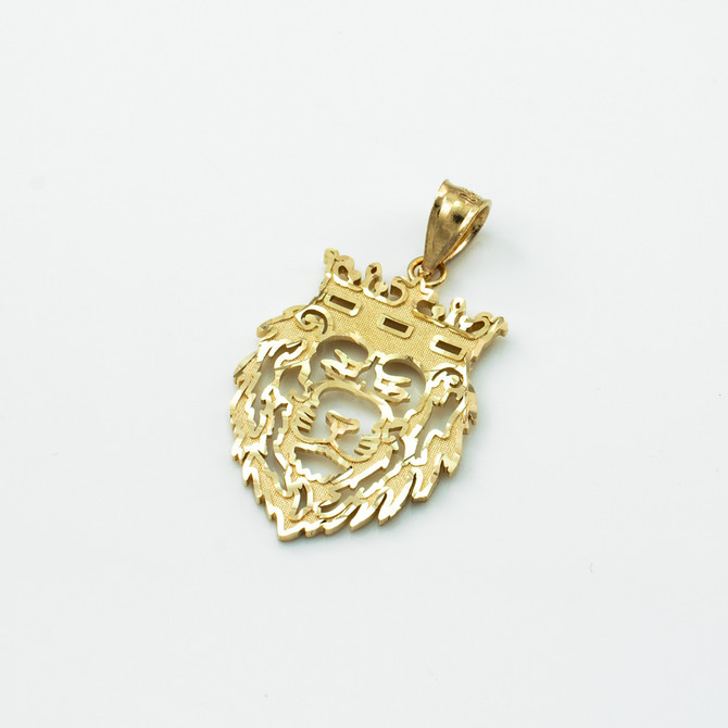 Yellow Gold Lion King DC Charm Necklace