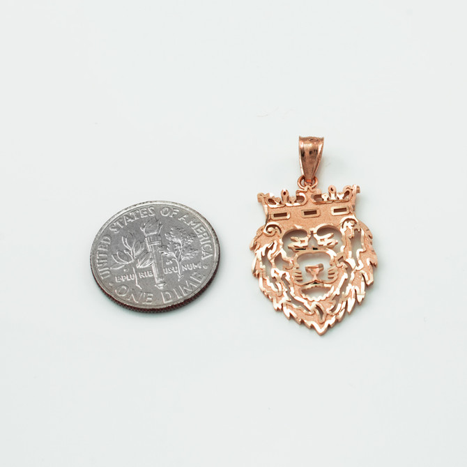 Rose Gold Lion King DC Charm Necklace