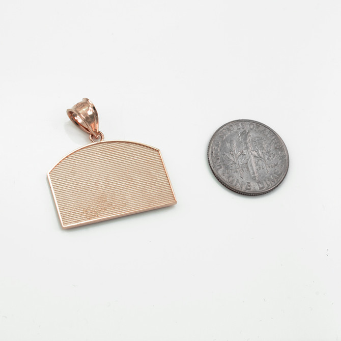 Rose Gold Last Supper Pendant Necklace