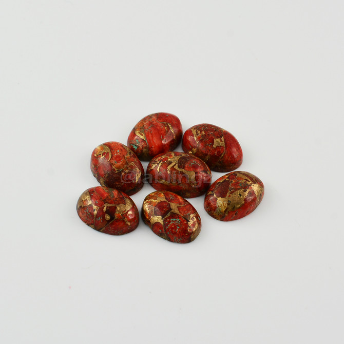 Rose Gold Orange Copper Turquoise Statement Ring