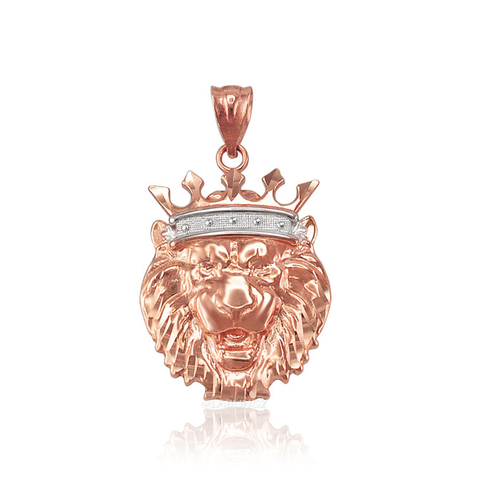 Rose Gold Lion King Charm Necklace
