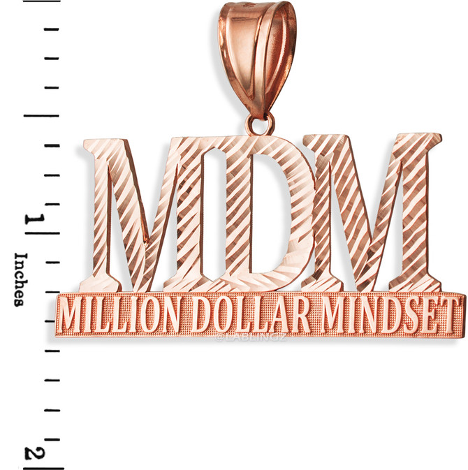 MDM Million Dollar Mindset Rose Gold DC Pendant