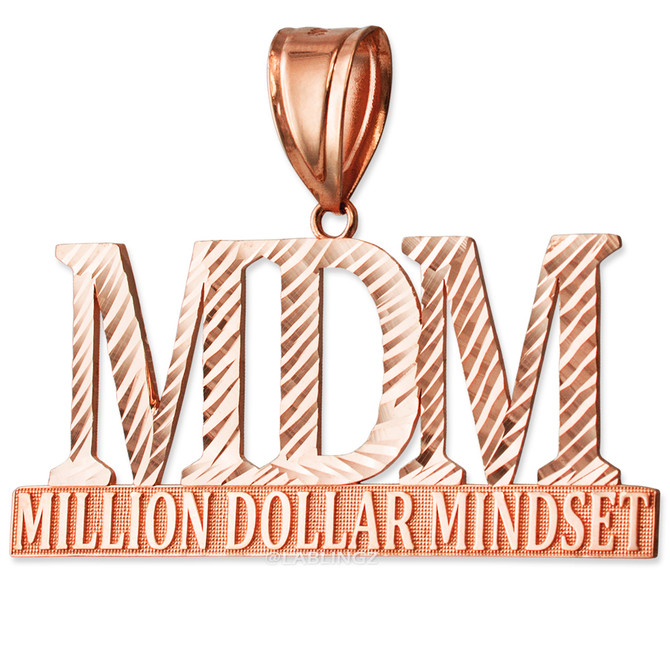 MDM Million Dollar Mindset Rose Gold DC Pendant