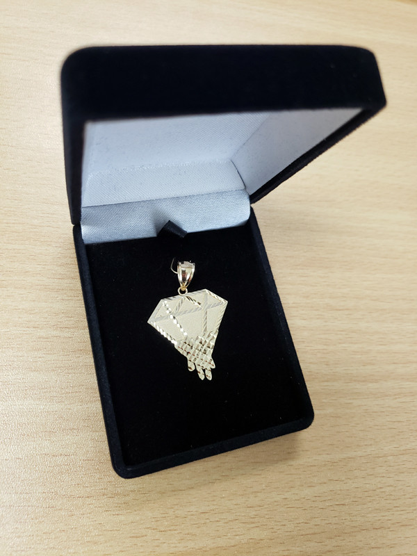 Yellow Gold Diamond Dripping DC Pendant