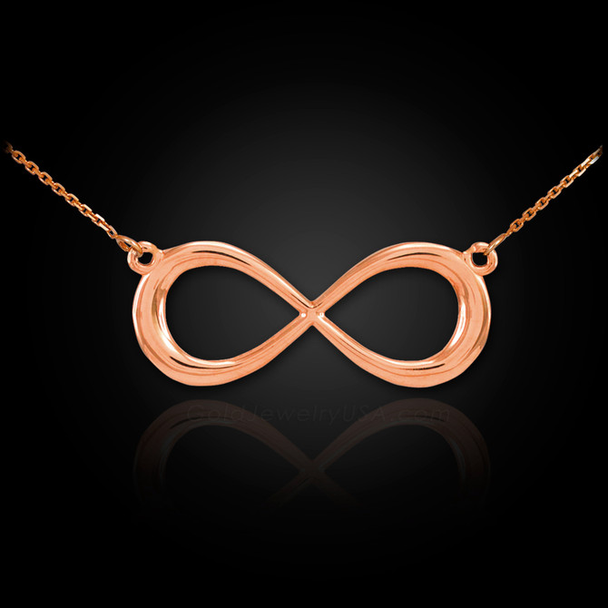 Rose Gold Infinity Necklace