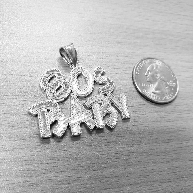 Rose Gold 80S BABY Hip-Hop DC Pendant
