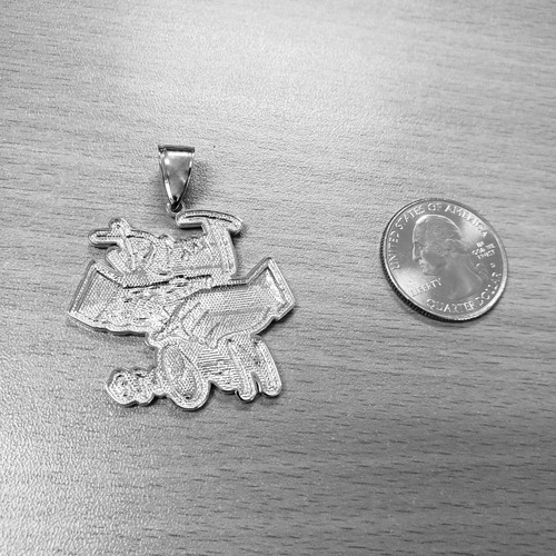 Rose Gold TRUST NO ONE Hip-Hop Pendant