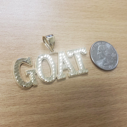 Yellow Gold GOAT Hip-Hop Pendant