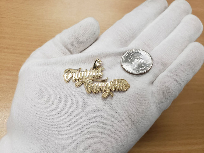 Yellow Gold ORIGINAL GANGSTA Hip-Hop Pendant