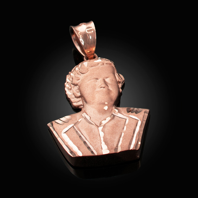 Rose Gold El Patron Pablo Escobar Satin DC Pendant