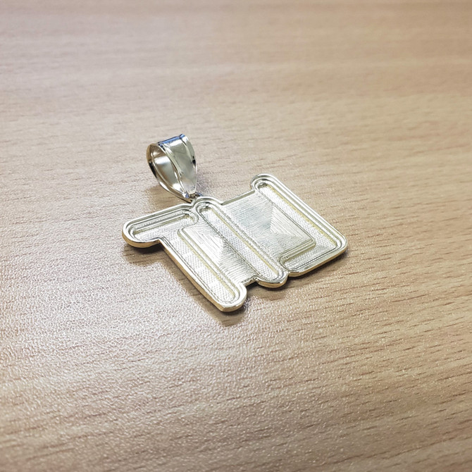 Yellow Gold LIT Mens DC Pendant