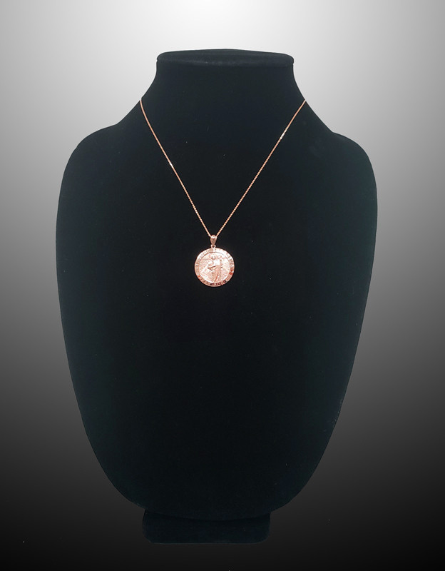 Rose Gold St. Jude Thaddeus Pendant Necklace