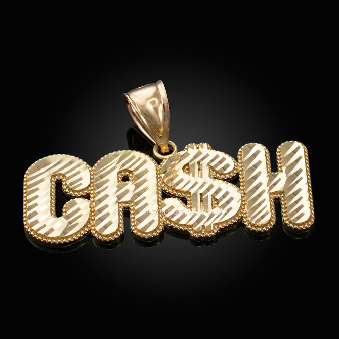 Gold Cash Hip-Hop DC Pendant