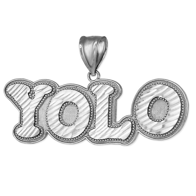 White Gold YOLO Pendant