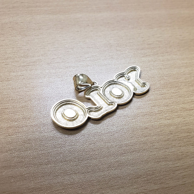 Gold YOLO You Only Live Once DC Hip-Hop Pendant