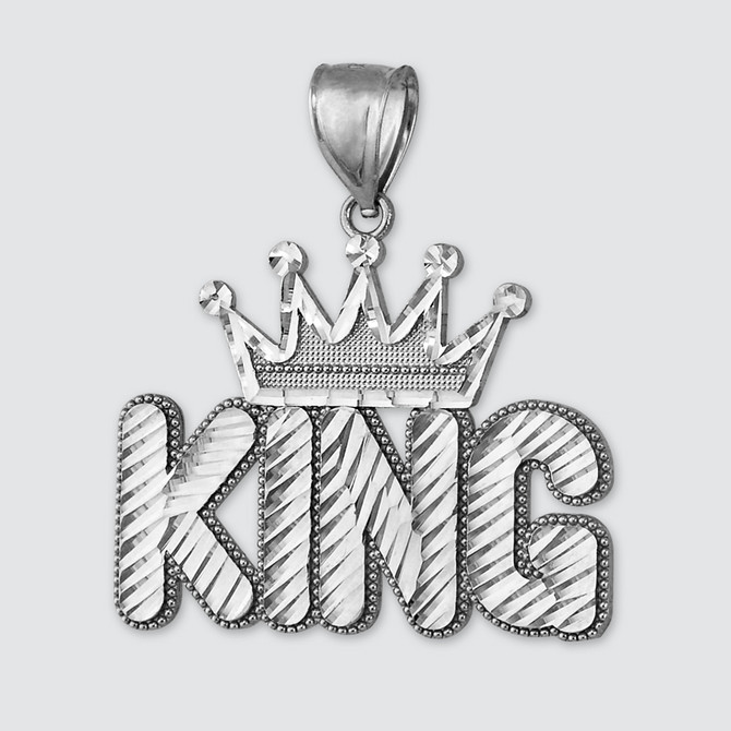 Gold Crown King Mens DC Pendant