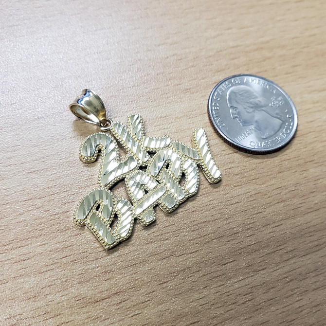 Gold 2K Baby DC Pendant