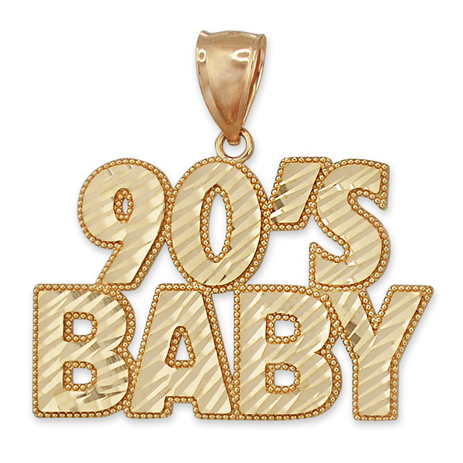 Gold 90's Baby DC Pendant