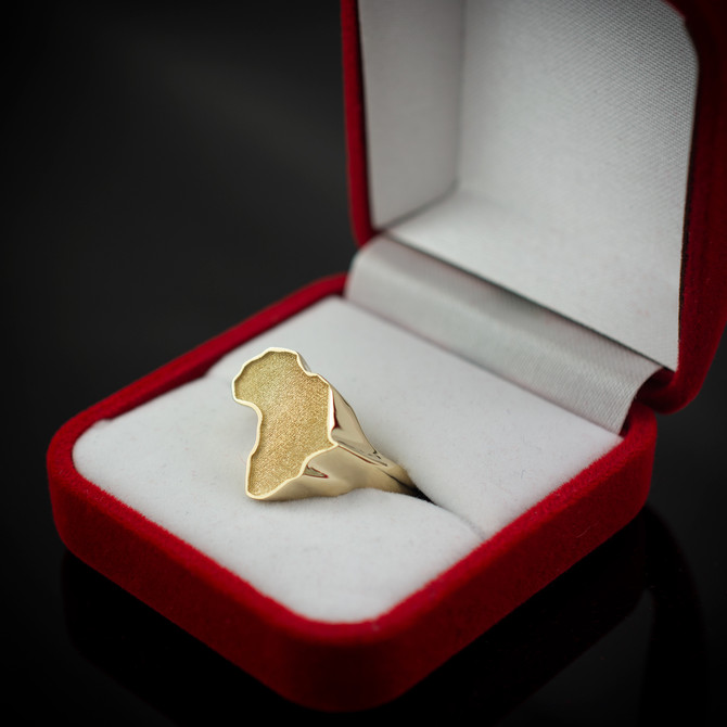 Gold Africa Ring
