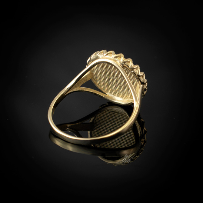 Gold Santa Muerte Women's Ring