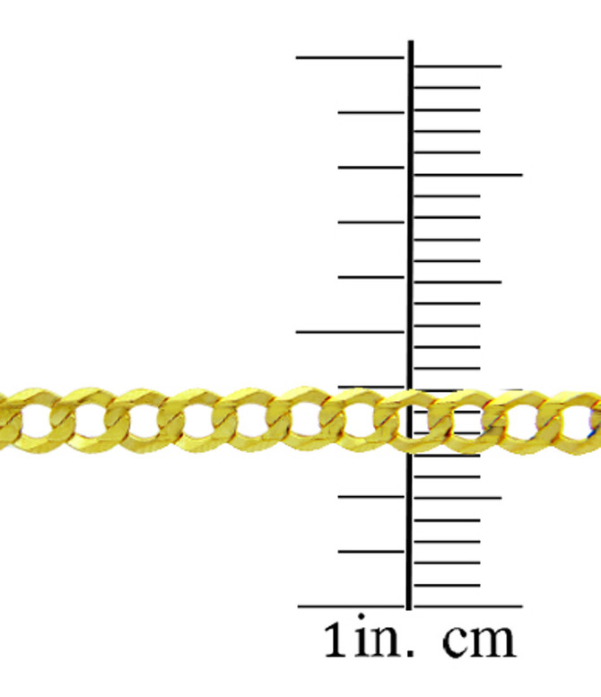 Yellow Gold 2.85mm Cuban Chain