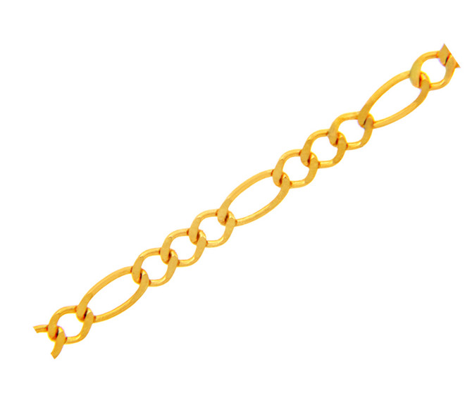 Gold 4.68mm Figaro Chain