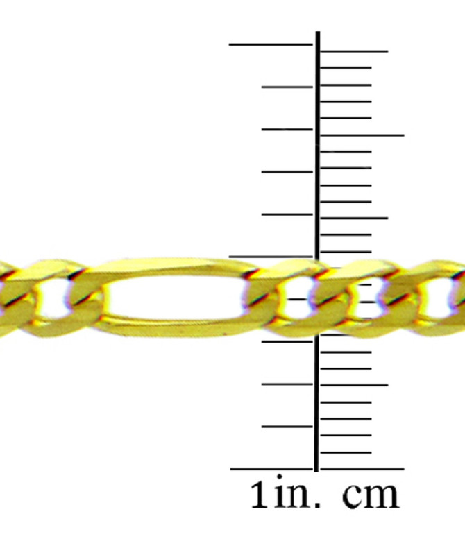 Gold 4.68mm Figaro Chain
