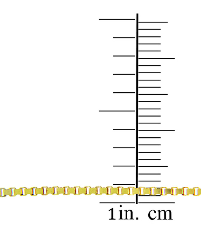 Yellow Gold 0.98mm Box Link Chain