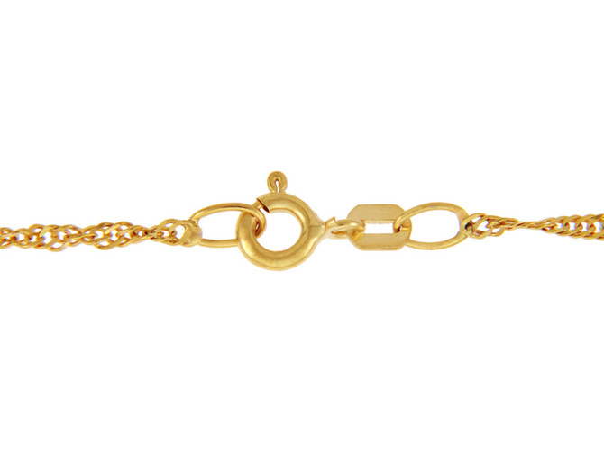 Yellow Gold 0.3mm Singapore Chain