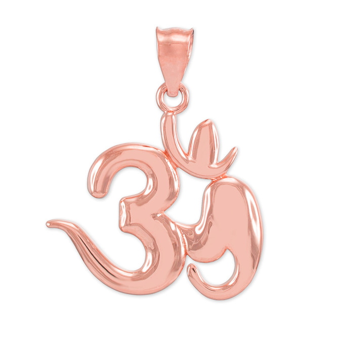 Rose Gold Om Symbol Pendant