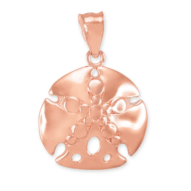 Rose Gold Sand Dollar Pendant