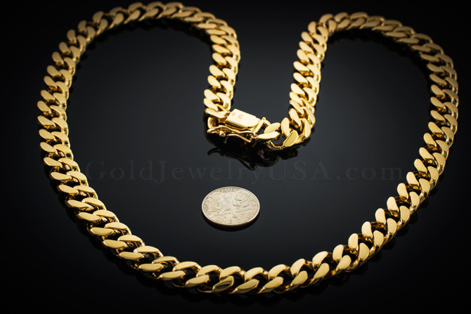 Men's Solid Gold Cuban Chain