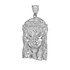 White Gold Jesus Face Pendant