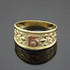 Gold Quinceanera Fleur-de-Lis Band Ring