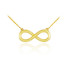 14K Polished Gold Infinity Necklace
