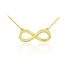 14K Matte Gold Infinity Necklace