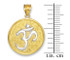 Two-Tone Gold Om Medallion Pendant