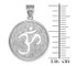 White Gold Om Medallion Pendant