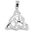 White Gold Celtic Trinity Pendant