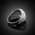 White Gold Masonic Men's Ring